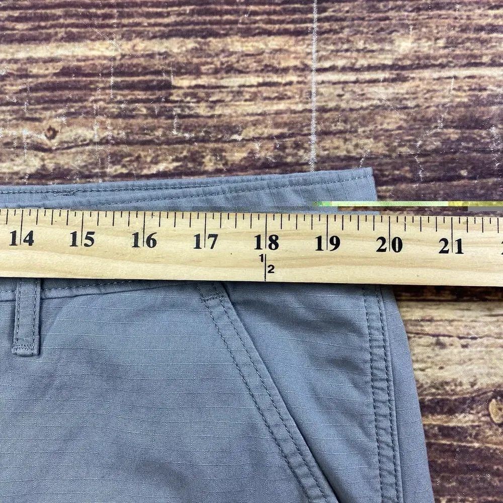 Levi Strauss Gray Cargo Shorts Mens 38 Utility Outdoor Ripstop Waterless Pockets